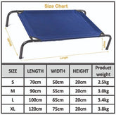 KUTKUT Cooling Elevated Dog Bed | Portable Durable Metal Frame Raised Cot with Washable & Breathable Teslin Recyclable Mesh, Indoor Outdoor Pet Bed for Small, Medium & Large Dogs - kutkutstyl